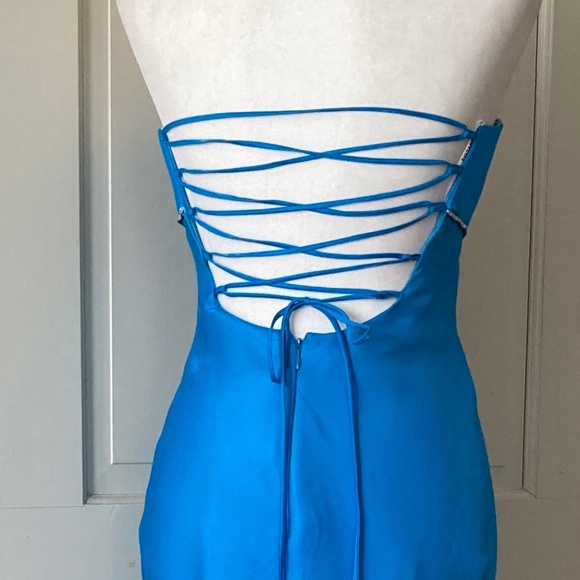 Faviana Rhinestone Evening Gown & Wrap SZ 3/4 - Picture 3 of 16